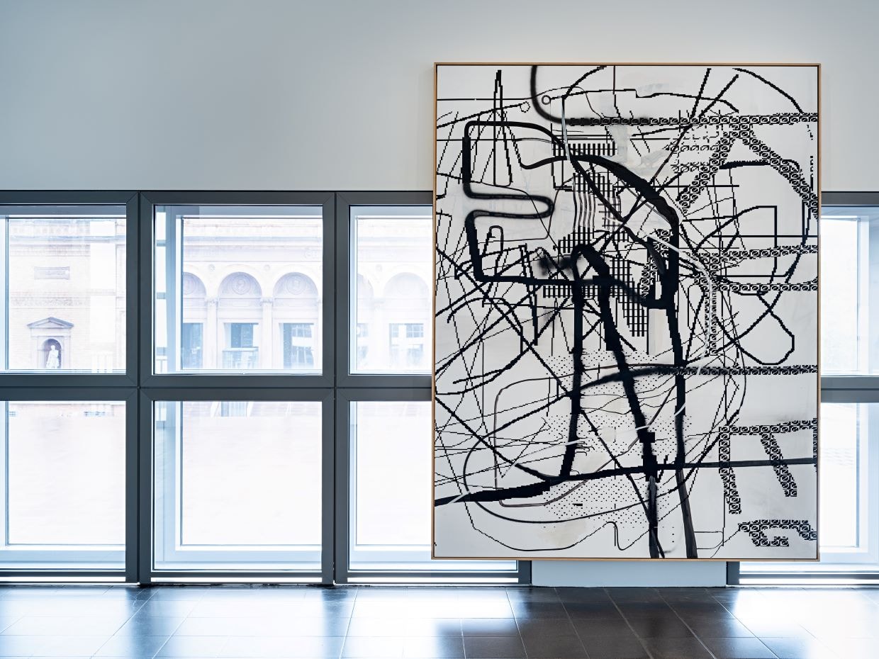 Albert Oehlen Installationsansicht der Ausstellung ALBERT OEHLEN. Computerbilder