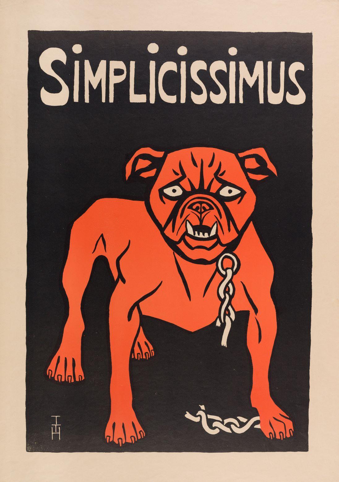 Thomas Theodor Heine Plakat für Simplicissimus, 1897 Druck: Dr. C. Wolfs & Sohn, München